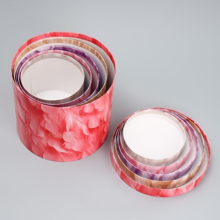 Set of hats 5 in 1, gift packaging, “feathers”, 13 x 14 - 19.5 x 22 cm-14