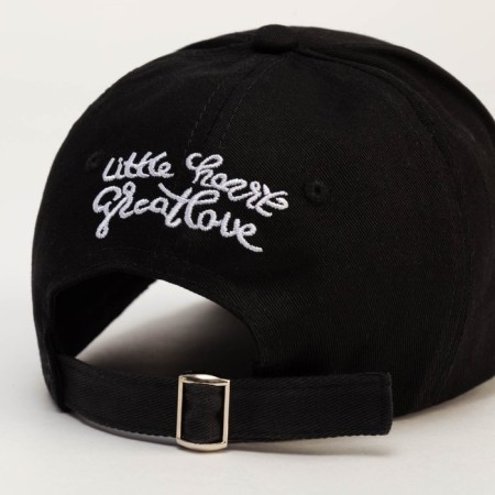 Women's cap Minaku "Love" Black color, rr 56-58-4