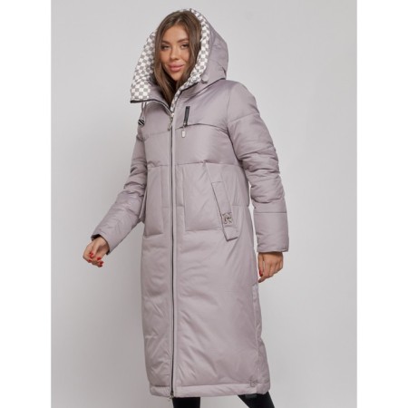Coat insulated winter female, size 46, color gray-5