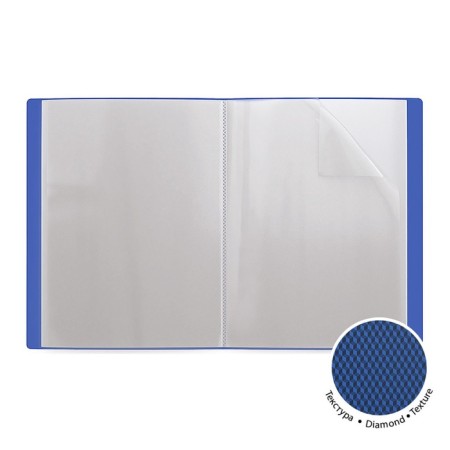 Folder with 40 A4 inserts, 500 μm, Erichkrause Glance Vivid, embossed, heat welding, mix-1
