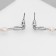 Earrings with pearls "bead" union, pin, color silver
