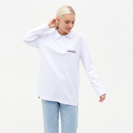 Polo with long sleeve President, size S, white color-7
