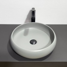 Haller shell Comforty 114mh, round, light-gray matte color