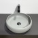 Haller shell Comforty 114mh, round, light-gray matte color