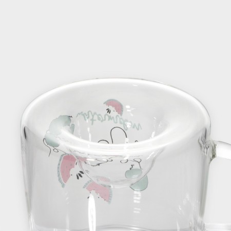 Glass mug with wooden cover "Arbuzik", 300 ml-11