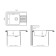 Kitchen is a kitchen of a stone Uperwood UPD-400, 740x480 mm, rectangular, color fog