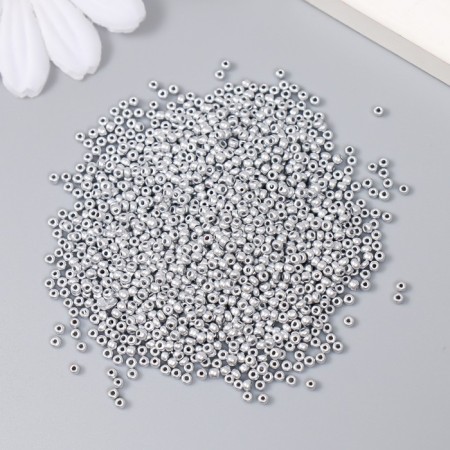 Glass beads 12/0 "silver" 15 grams-1