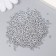 Glass beads 12/0 "silver" 15 grams