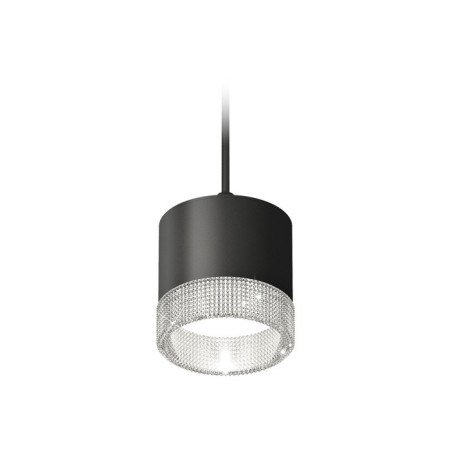 Suspended lamp with composite crystal Ambrella Light, XP8111040, GX53 LED 12 W, Black sand color, transparent