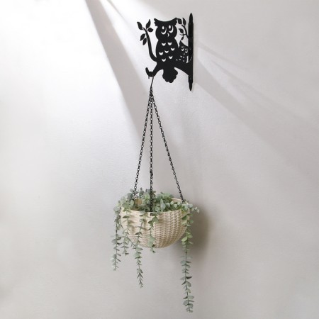 Kashpo bracket, 25 cm, “owl”, Greengo-9