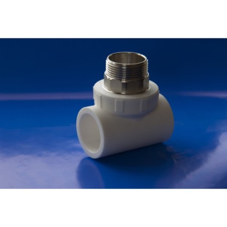 The Politekus tee, polypropylene, d = 40 mm x 1 1/4 ", external thread-1