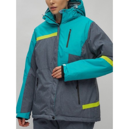 Ski suit female, size 58, green color-29
