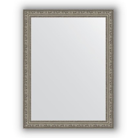 Mirror in the baguette frame - Busted silver 56 mm, 64 x 84 cm, EvoForm