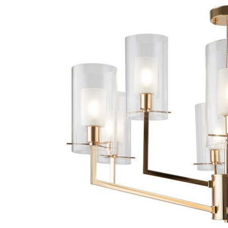Suspended lamp 60W, 9XE14, 65.5x90 cm, French gold-2