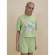 Female set, size s, green color