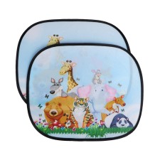 Sunspecific curtains for cars, cartoons DF3, 44 × 36 cm, set 2 pcs