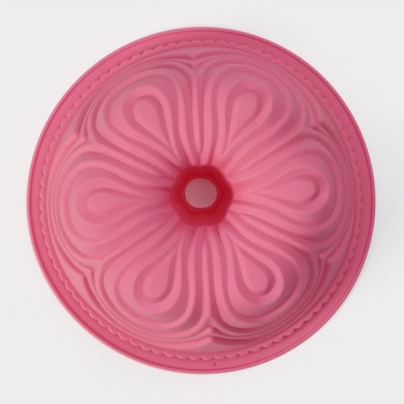 The form for baking the share "German cupcake. Celebration ", silicone, 22.5 × 8 cm, pink color-1