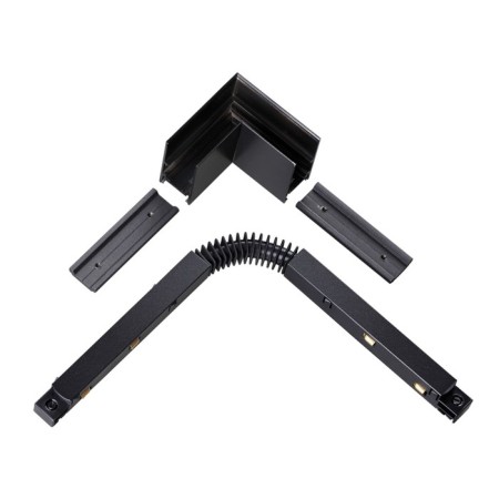 Connector L-shaped flum, black color-4