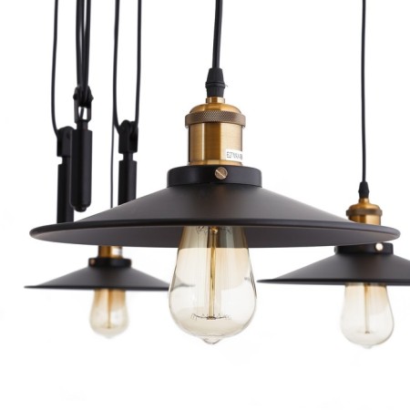 Kandela chandelier 5x40W E27 Black 118x118x129 cm Bayerlux-2
