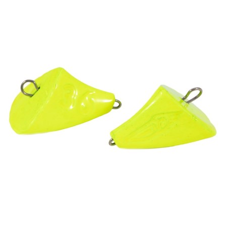 Cargo of a bullet-exentric painted pissy Yaman 10 pcs., 36 g, yellow-2