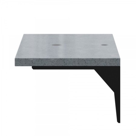 Santa mourning marble tabletop 805x35x450 cm, color granite gray-4