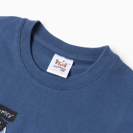 T -shirt for a boy, blue color/surfing, height 116 cm-1