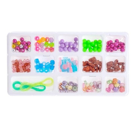 A set of beads, 13 types of beads-10