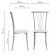 Grigori Metal Metal/Ecokozha, gray/white 40x50x93 cm stool