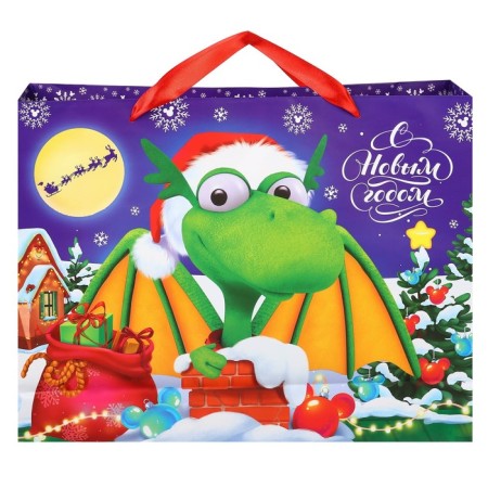 Gift package "New Year" 40x31x11.5 cm, Mickey Mouse and Dragon-3