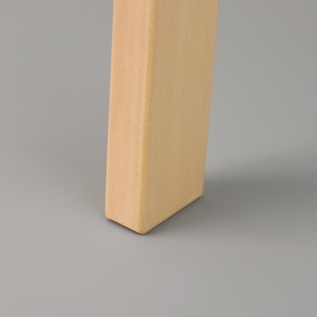 Coffee table "Bruges", d = 45 cm, height 47 cm, white color - natural pine-2