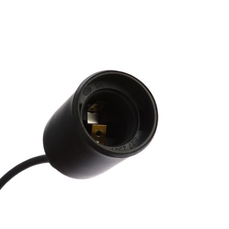 Cartridge E27 in Home, silicone, with a cord 1 m, black-2