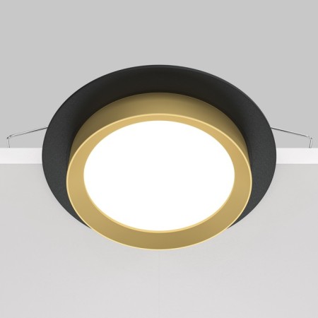 Building lamp Technical DL086-GX53-RD-BG, GX53, 1x15 W, 110x110x53 mm, black with gold-3