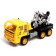 Radio -controlled truck "Evaciatorial", with a motorcycle, works from batteries, mix