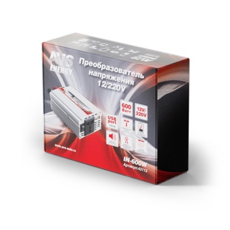 Avs voltage converter AVS 12/220 V, 600 W-1