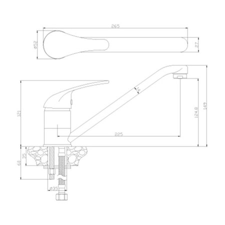 Rossinka y40-21 kitchen mixer-1