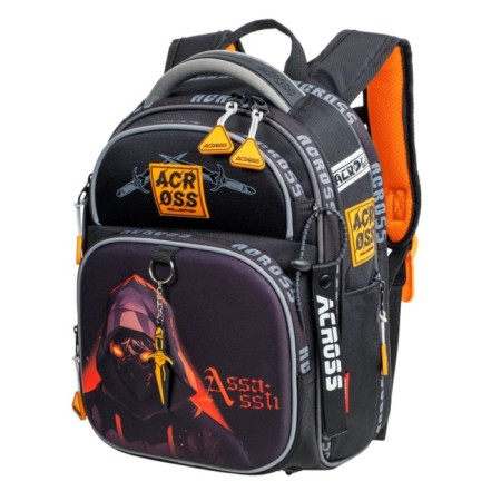 School backpack by Ergon. Spray Across 178 35*26*14 Mal + Pen, Sersh Ser/Oran 24-178-2-1