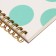 Notebook B5, 60 sheets in a cage on the crest Mint Polka Dots, on a solid substrate, cardboard cover, Soft Touch lamination, foil embossing, block 70 g/m2
