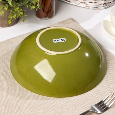 Ceramic “Flowers” ​​salad bowl, 1.3 l, d = 23 cm, color mix-2