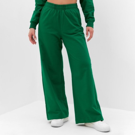 Women's costume (sweatshirt/pants), green color, size 50-2