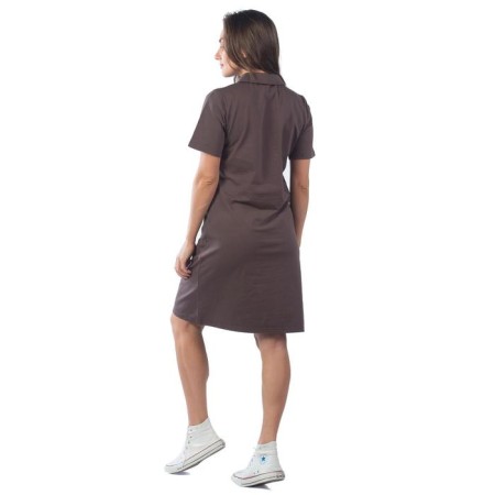 Dress-field female, size 46, brown color-3