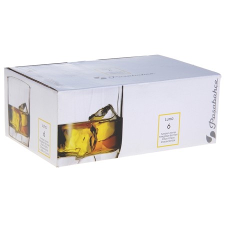Set of low glasses Luna, 368 ml, 6 pcs-1