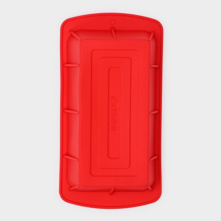 Baking uniform “Bread”, silicone, 25.5 × 13 × 5 cm, intra -size 20.5 × 11 cm, red color-3