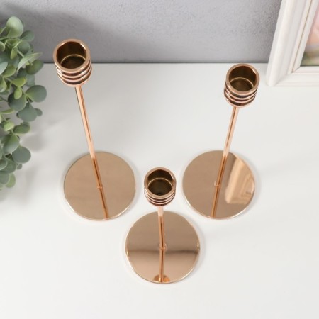 Summary of Metal "Pig. Strips" d = 2.5 cm set 3 pcs gold 21.5 cm, 27 cm, 32 cm-2