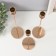 Summary of Metal "Pig. Strips" d = 2.5 cm set 3 pcs gold 21.5 cm, 27 cm, 32 cm
