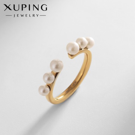 Xuping ring meeting, beads, color gold, size 18