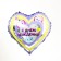 Foil ball 18 "Happy Birthday", cats, heart, with a substrate