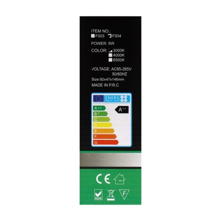 Front Fatal “Gloss”, FSD-045, 6 W, 3000K, 3 rays, IP65, 220 V, plastic, black-12