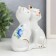 Souvenir ceramics "2 kitten in a flower" 9.5x4.5x10.6 cm