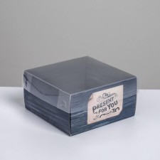 Gento-Port box with PVC lid, confectionery packaging 