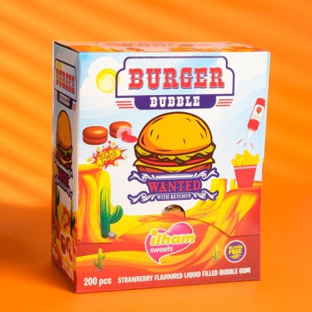 Chewing gum Ilham Sweets, Burger, 4.6 g-2
